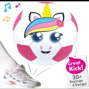 MOVE2PLAY UNICORN TALKING SOCCER BALL - ITEM #TS106 - NEW